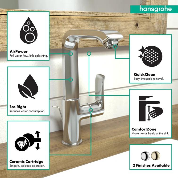 Metris Single Hole Standard Bathroom Faucet