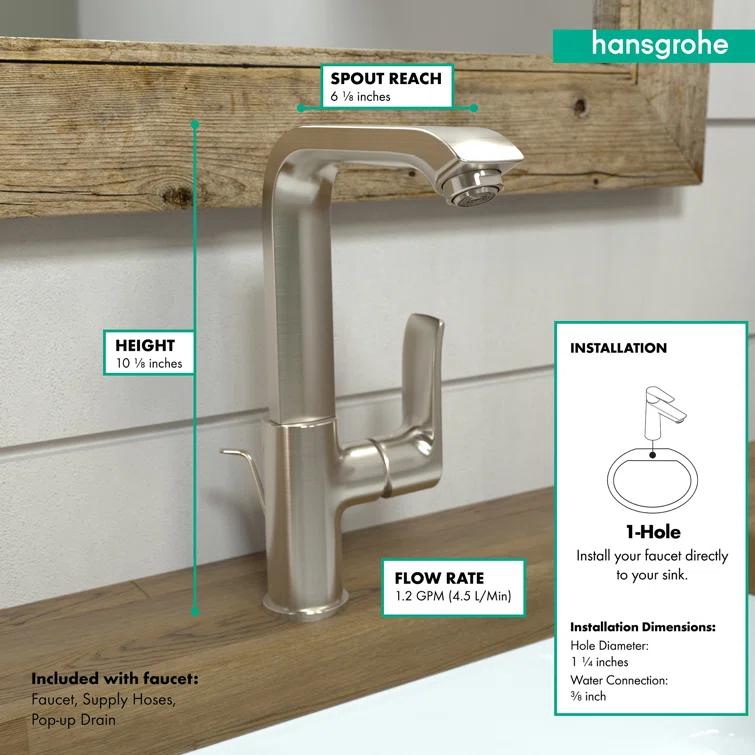 Metris Single Hole Standard Bathroom Faucet