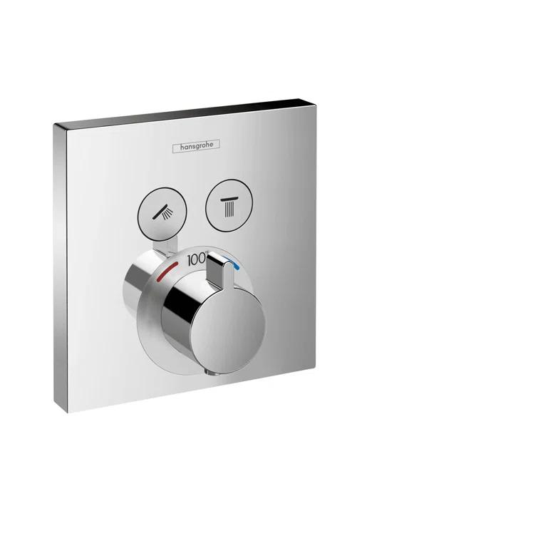 ShowerSelect 1-Handle 6-Inch Wide, Temperature Memory, Thermostatic Valve Trim Only, with Diverter