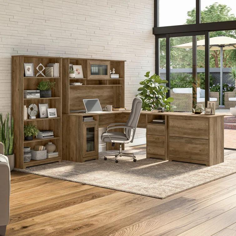 Shelonda 5 Shelf 66" Standard Bookcase