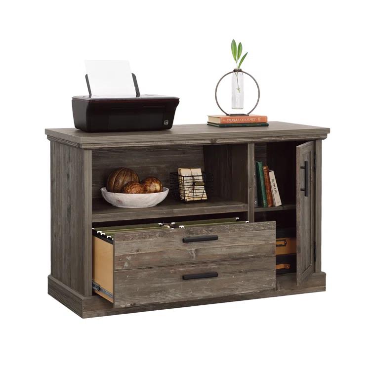 Aspen Post 47.09'' Wide 1 - Drawer Filing Credenza with Cable Management