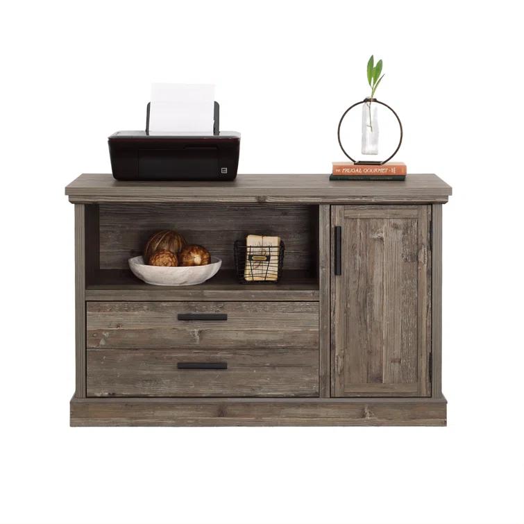 Aspen Post 47.09'' Wide 1 - Drawer Filing Credenza with Cable Management