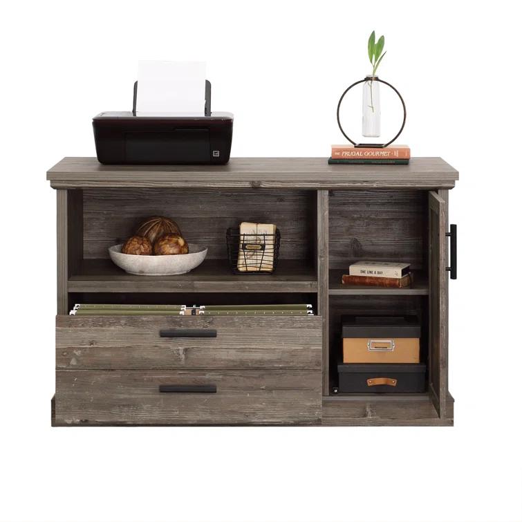 Aspen Post 47.09'' Wide 1 - Drawer Filing Credenza with Cable Management