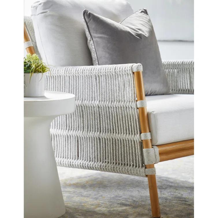 Risy Indoor/Outdoor Round Side Table - Ivory