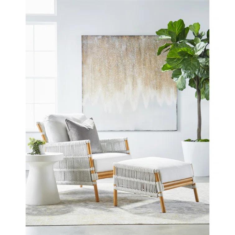 Risy Indoor/Outdoor Round Side Table - Ivory