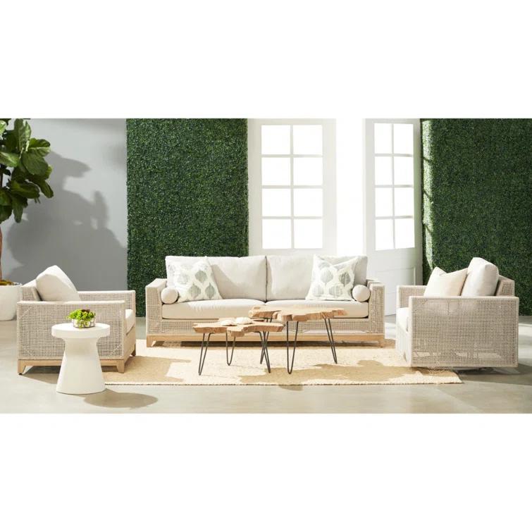 Risy Indoor/Outdoor Round Side Table - Ivory