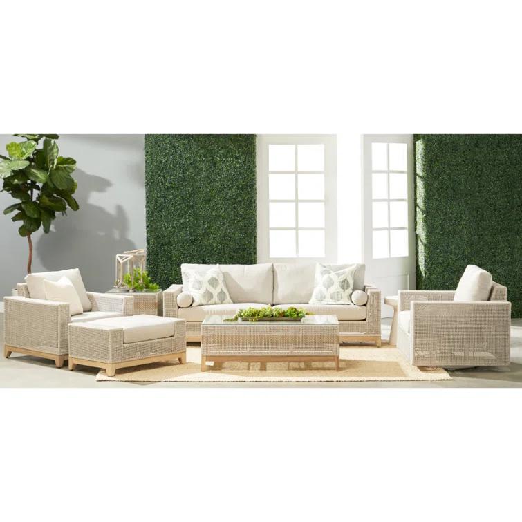 Risy Indoor/Outdoor Round Side Table - Ivory