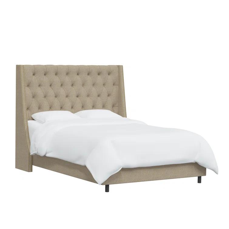Annabel Upholstered Wingback Bed
