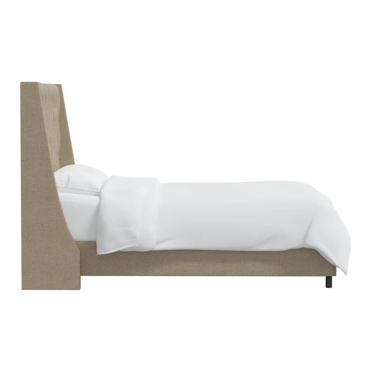 Annabel Upholstered Wingback Bed