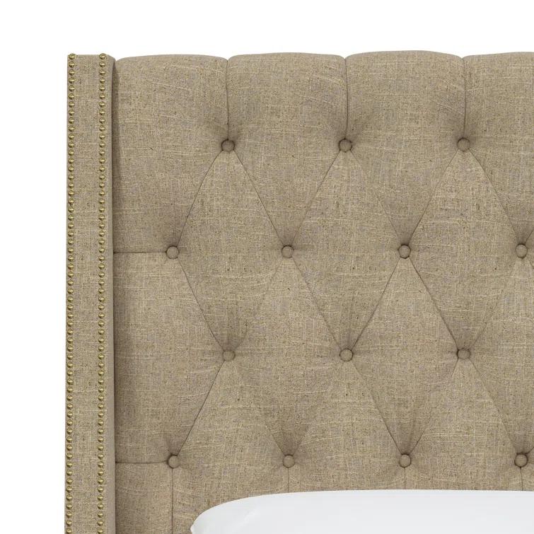 Annabel Upholstered Wingback Bed