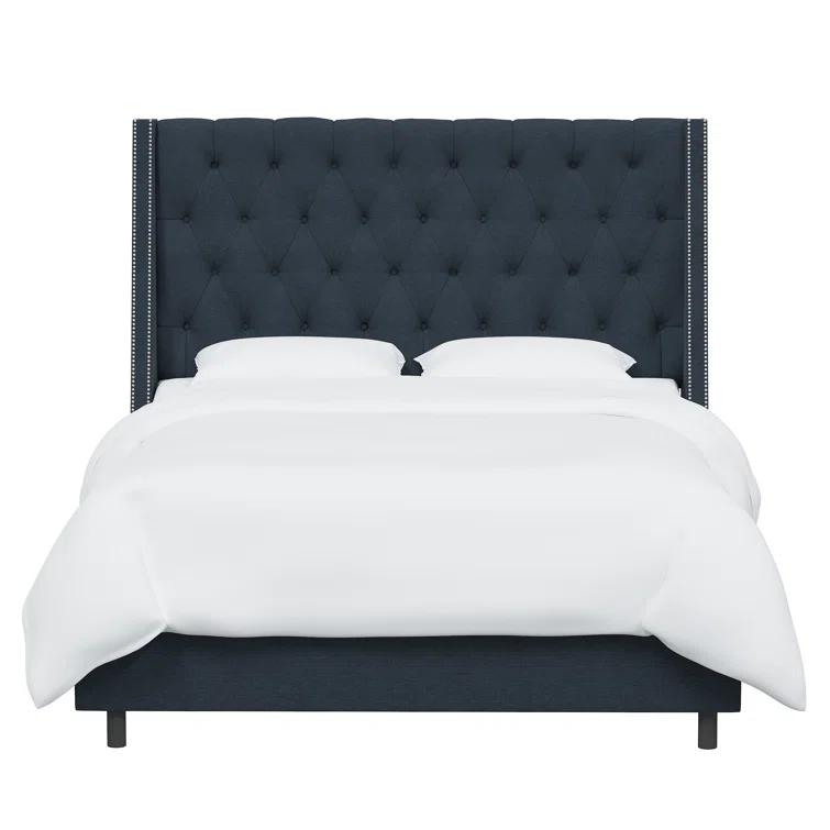 Annabel Upholstered Wingback Bed