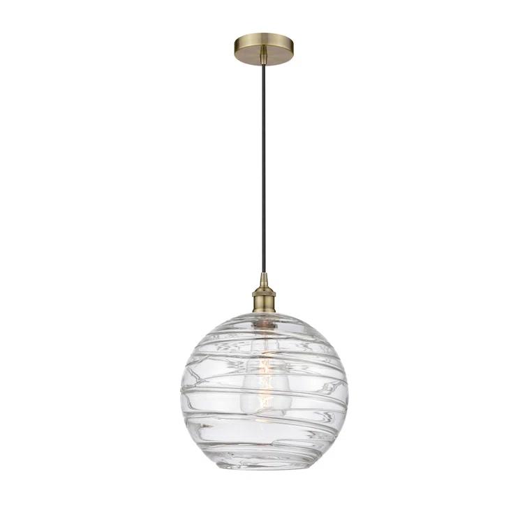 Innovations Lighting Athens Deco Swirl 1 - Light Single Drop Pendant Pendant
