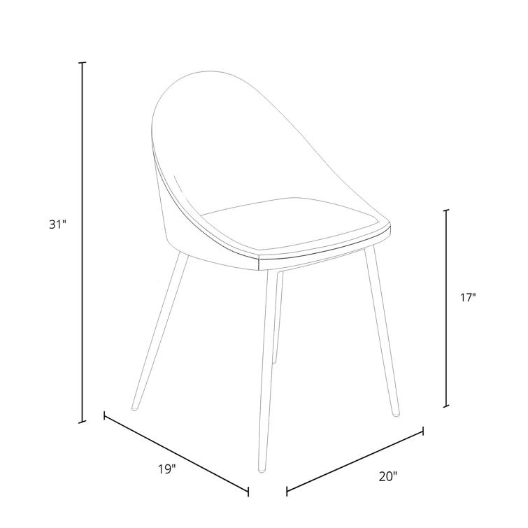 Holmes Vegan Leather Dining Chair