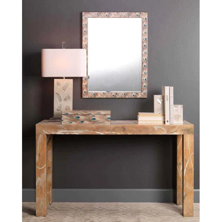 Jamie Young Company Plume Engineered Wood Flat Wall Mirror