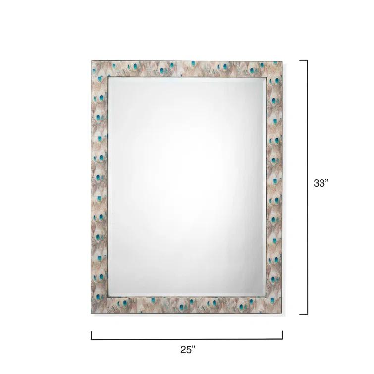 Jamie Young Company Plume Engineered Wood Flat Wall Mirror