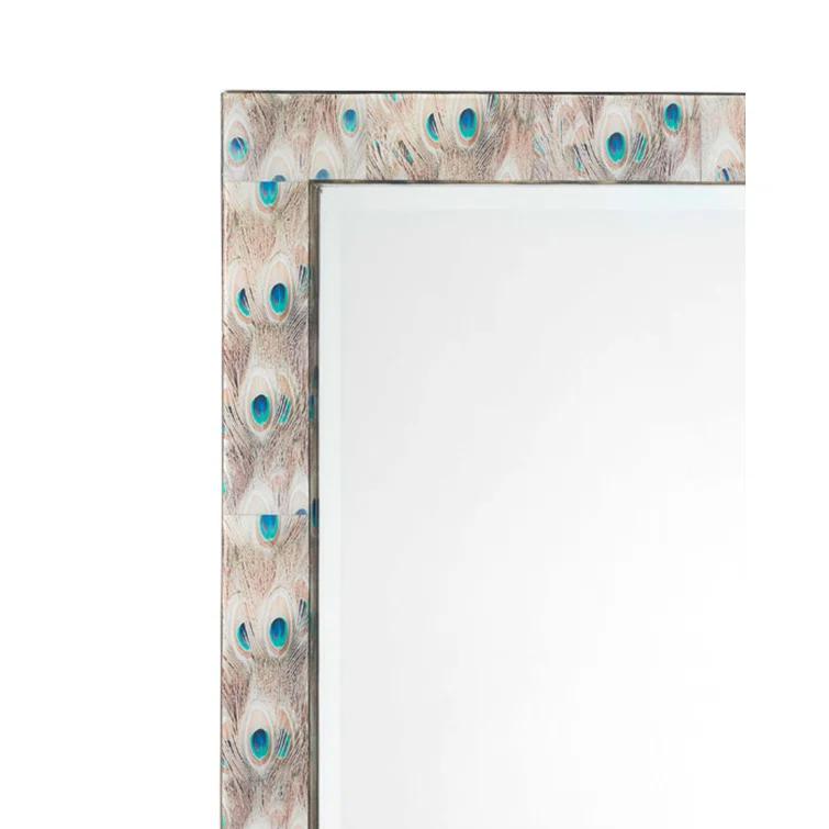 Jamie Young Company Plume Engineered Wood Flat Wall Mirror