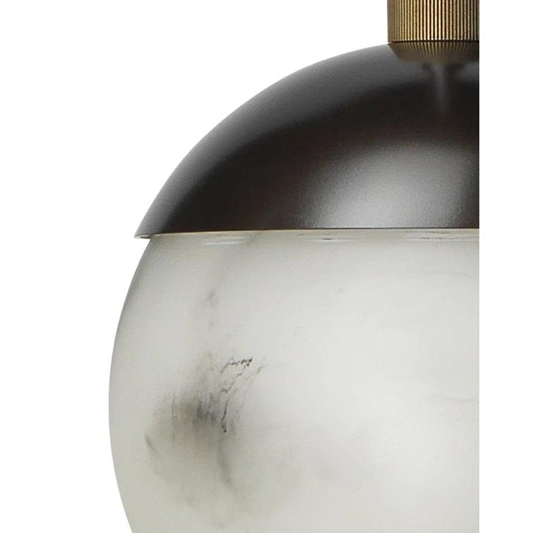 Metro 1 - Light Oil Rubbed Bronze Globe Pendant