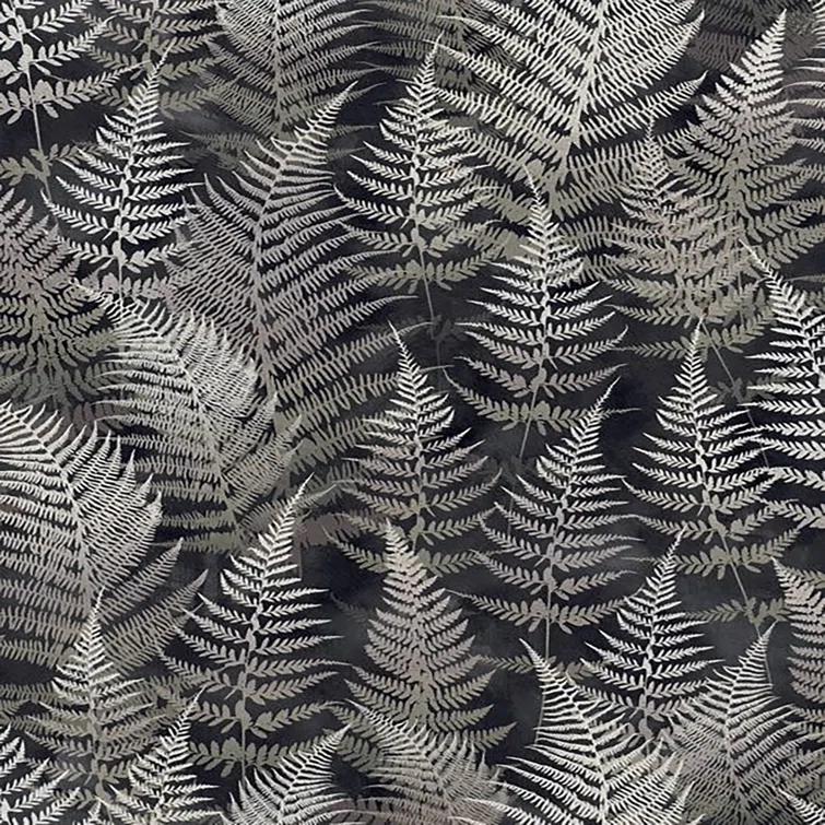 Clarissa Hulse Woodland Fern Charcoal Removable Wallpaper