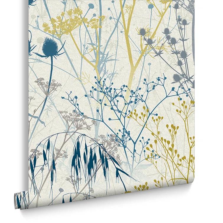 Clarissa Hulse Summer Border Blue Wallpaper