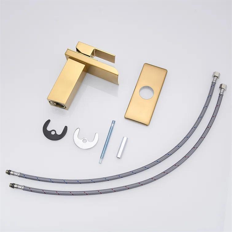 AWZTOO AZ-CH-0008 Single-Hole Single-handle Bathroom Faucet with Drain Assembly