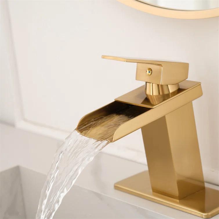 AWZTOO AZ-CH-0008 Single-Hole Single-handle Bathroom Faucet with Drain Assembly