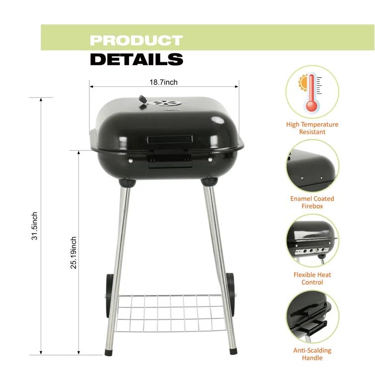 Mastercook 18.7'' W Kettle Charcoal Grill