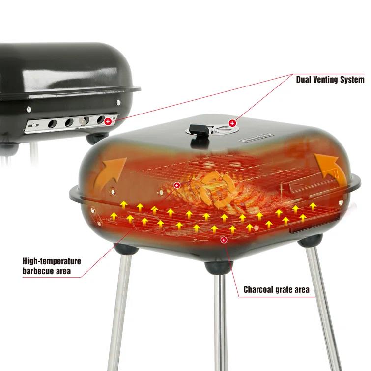 Mastercook 18.7'' W Kettle Charcoal Grill