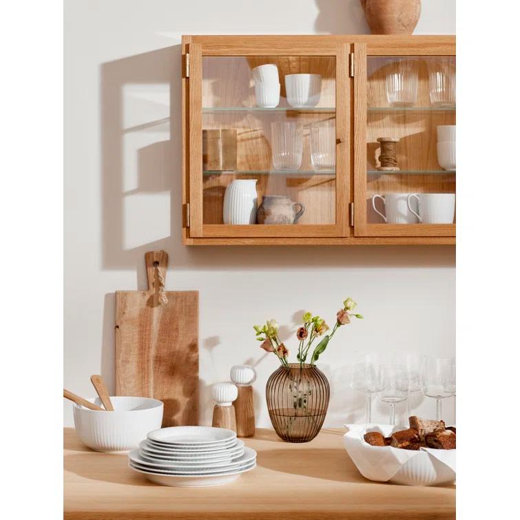 Hammershøi Contemporary White Porcelain 7.5" Dessert Plate