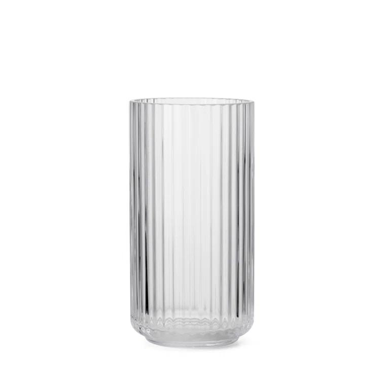 Elegant White Porcelain Fluted Table Vase