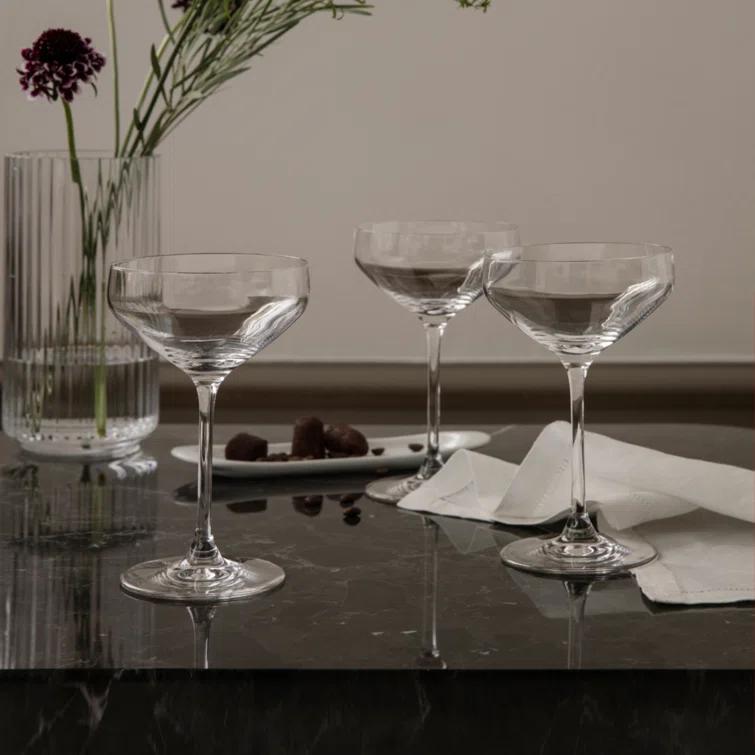 Elegant White Porcelain Fluted Table Vase