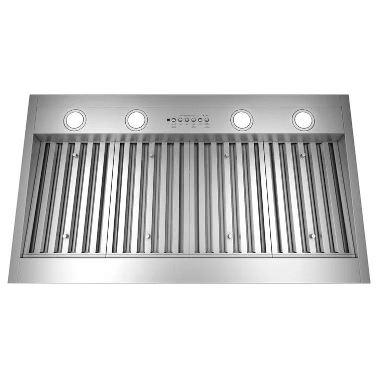 39.75" 1220 CFM Convertible Insert Range Hood in Stainless Steel with Nightlight Wi-Fi Remote Control Included
