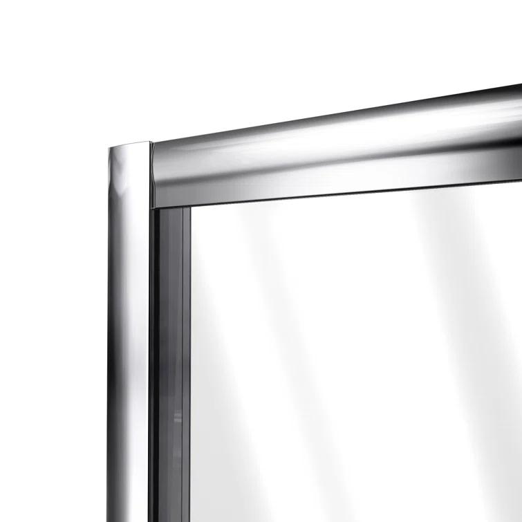 Flex 32" W x 72" H Pivot Frameless Shower Door with Clear Max Technology