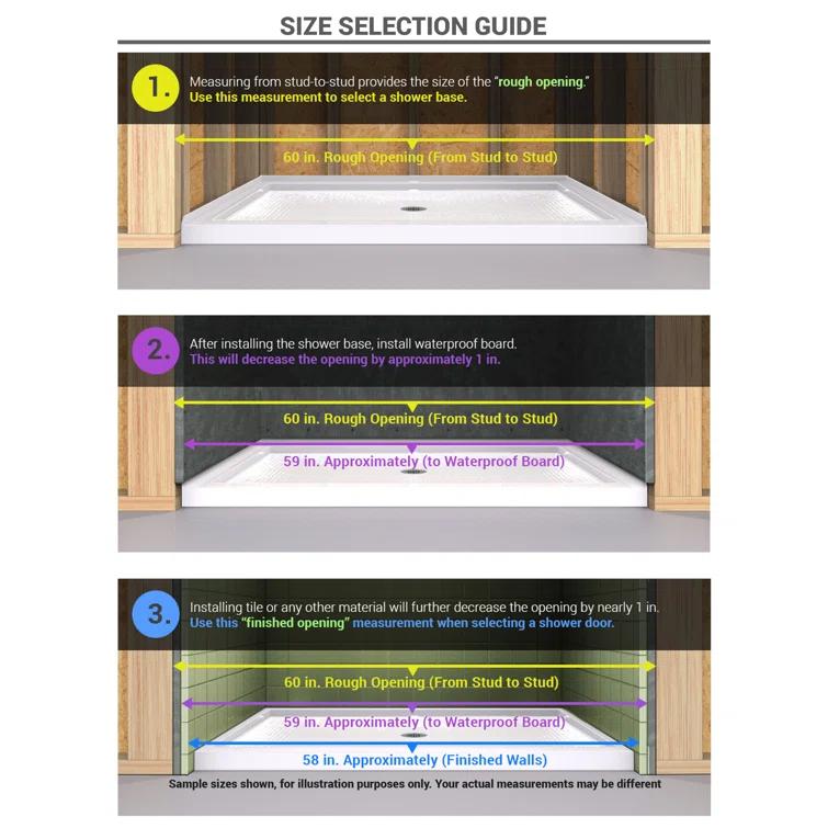 Flex 32" W x 72" H Pivot Frameless Shower Door with Clear Max Technology