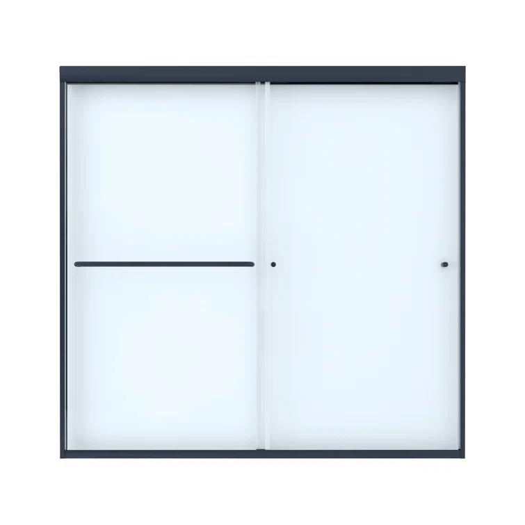 60" W x 58" H Double Sliding Framed Tub Door