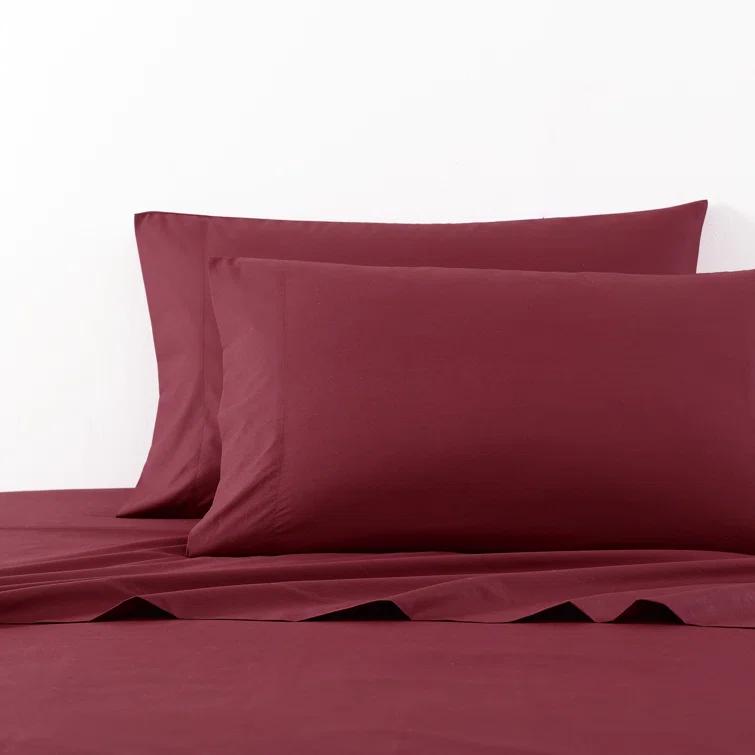Nautica Solid Cotton Percale Sheet Sets