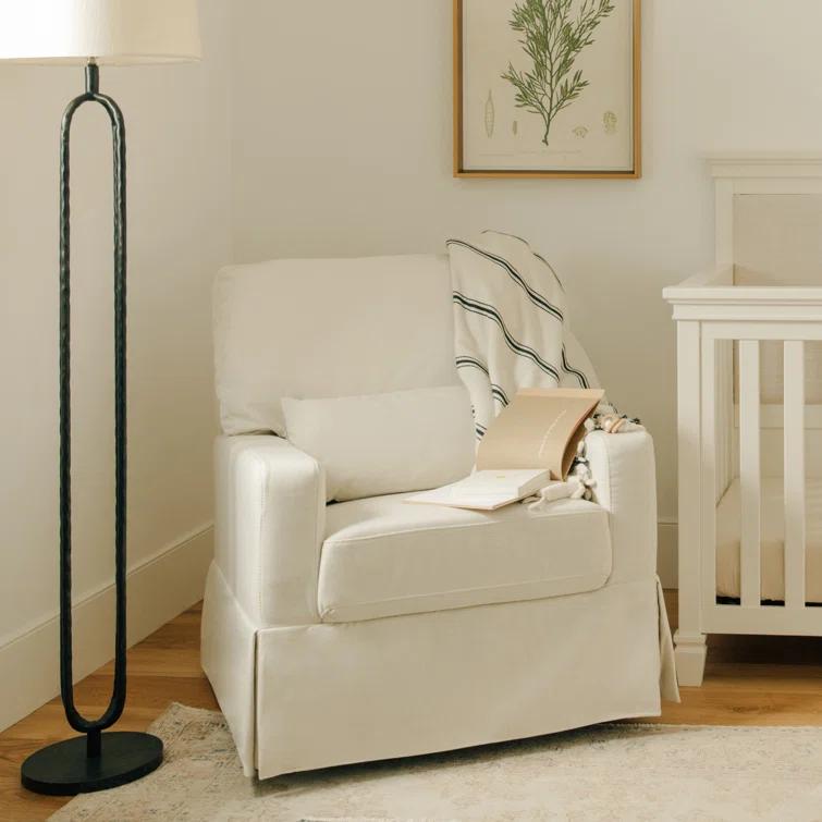 Crawford Upholstered Swivel Glider