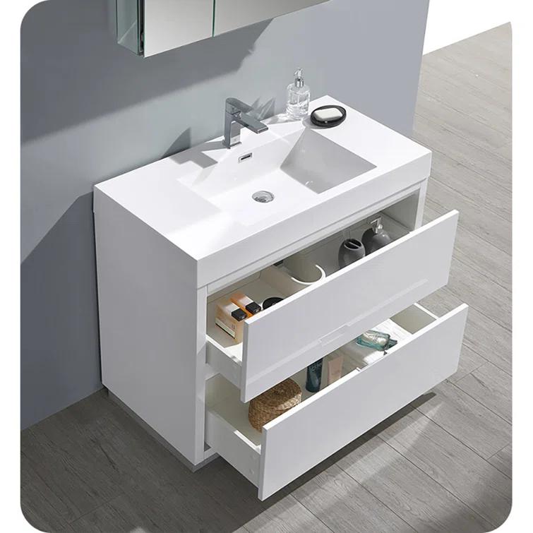 Valencia 40" Freestanding Single Sink Bathroom Vanity Base Only (Top and Sink Not Included)