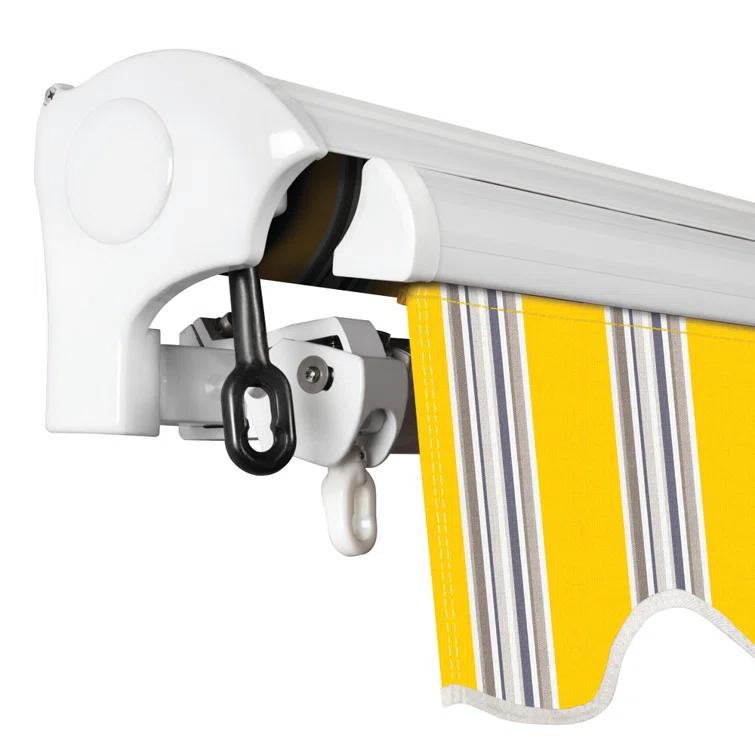 Advaning 10.5'' Fabric, Metal Cover Retractable Patio Awning