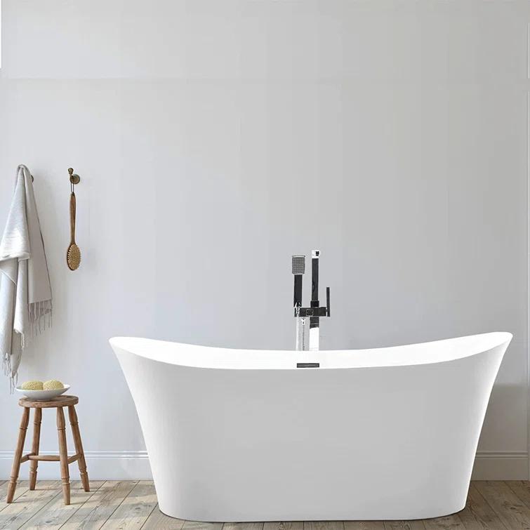67" x 31" Freestanding Soaking Bathtub