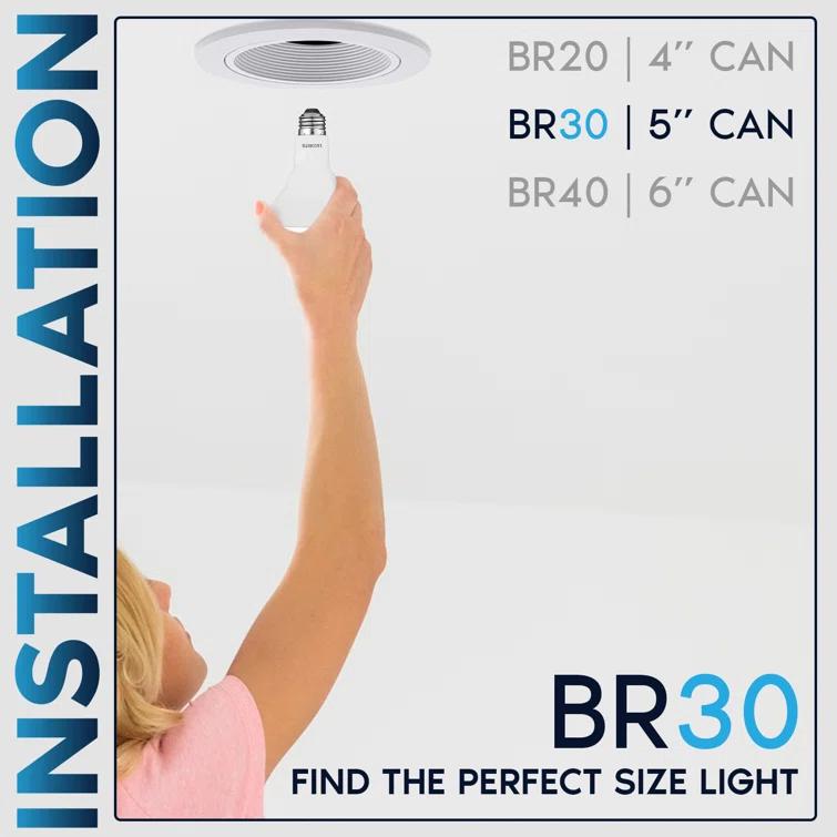 65 Watt Equivalent BR30 E26/Medium (Standard) Dimmable LED Bulb