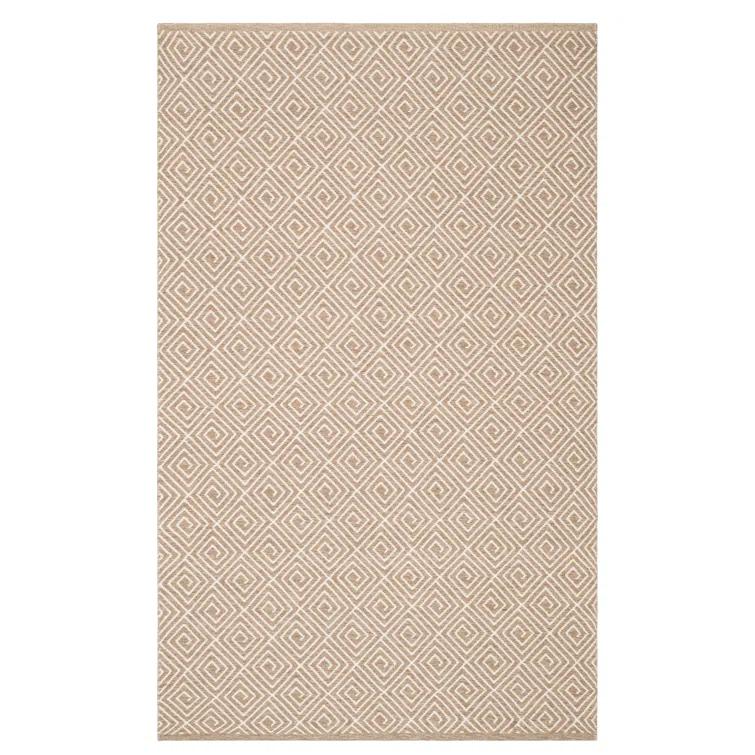 Geo Diamond Natural/Ivory Handwoven Wool Rug