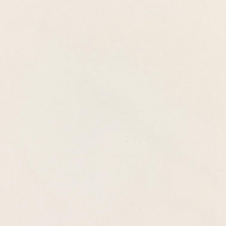 Teak and Woven Off-White Outdoor L-Shaped Sectional