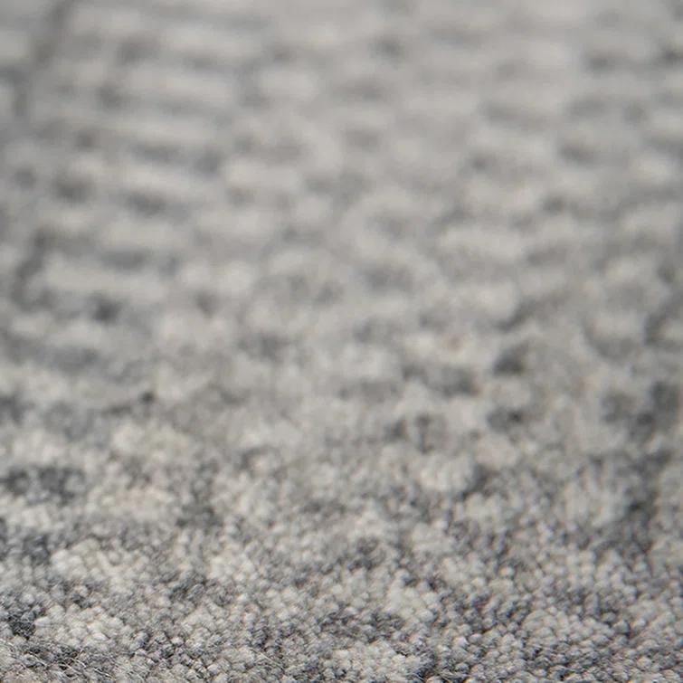 Adamsburg Striped Hand-Woven Gray Area Rug
