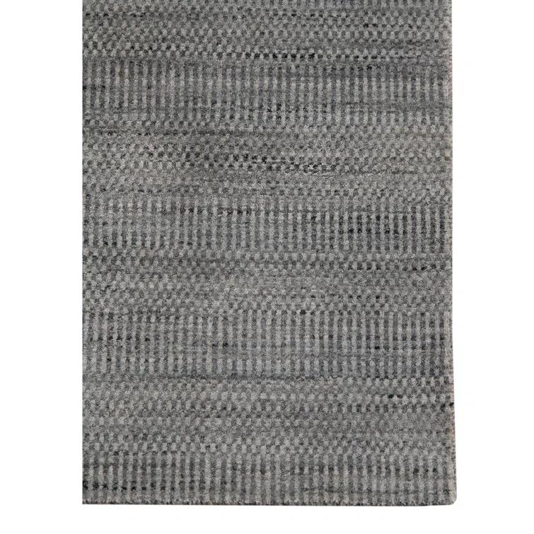 Adamsburg Striped Hand-Woven Gray Area Rug