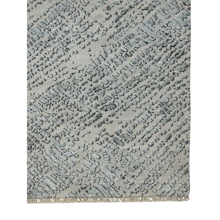 AMER Rugs Majestic Hand-Knotted Wool/Silk Blue Area Rug