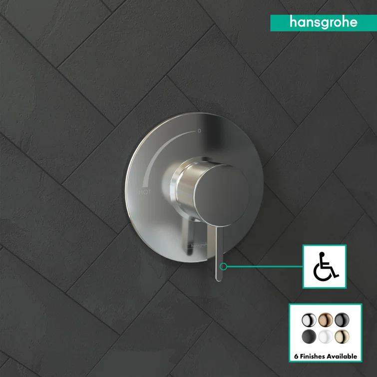 Ecostat S 1-Handle 6-Inch Wide Pressure/Shower Balance Valve Trim Only