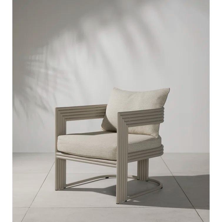 Oceane Indoor / Outdoor Accent Chair - Taupe
