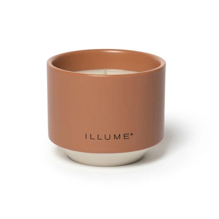 Laya Terra Tabac Scented Jar Candle with Ceramic Holder