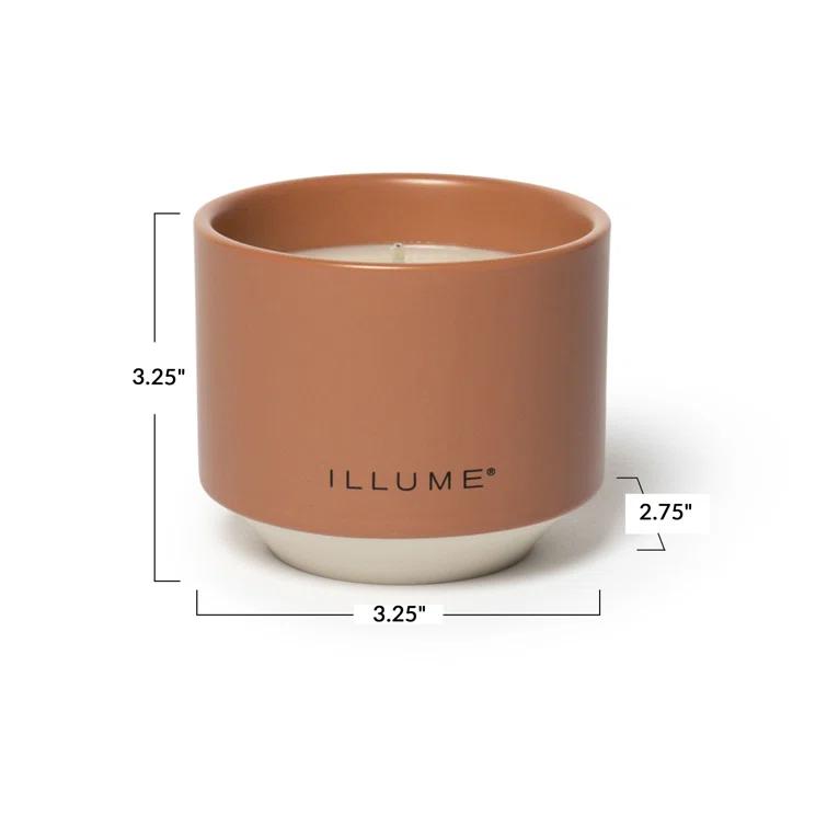 Laya Terra Tabac Scented Jar Candle with Ceramic Holder