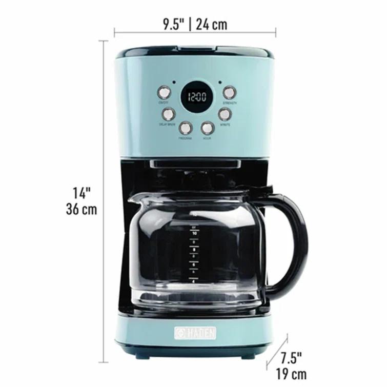 Haden Coffee Machine, 12 Cup Programmable Drip Coffee Maker